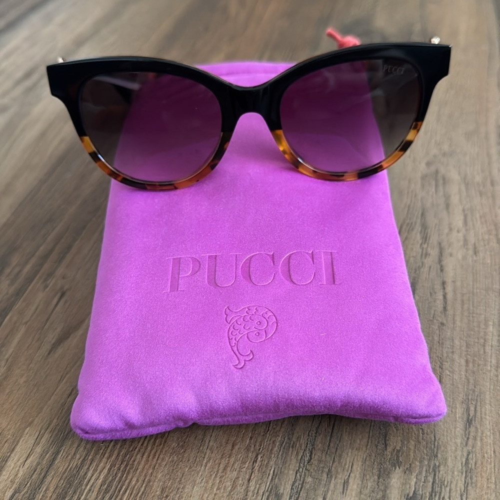 Emilio Pucci Tortoise Shell Sunglasses
